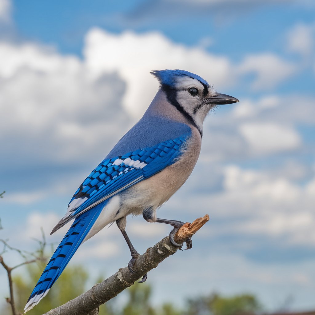 Blue Jay feeding