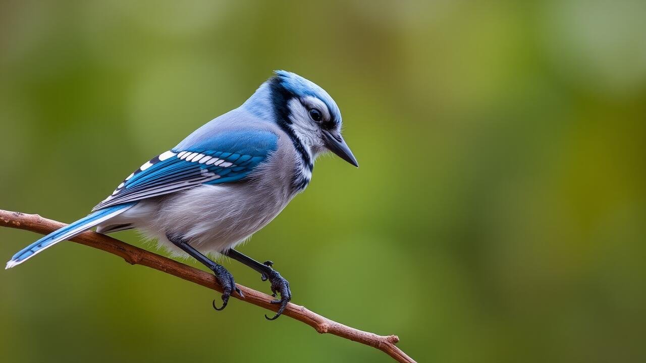 blue jay feeding