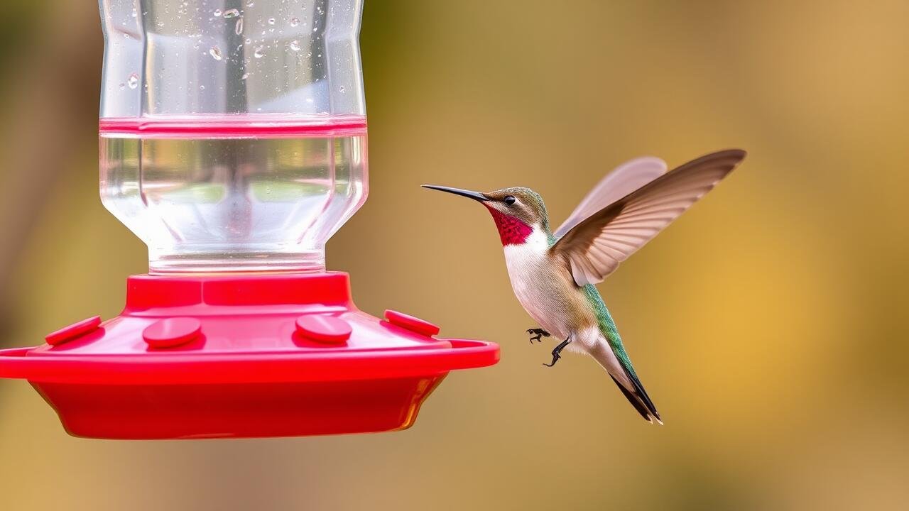 How to clean a hummingbird feeder