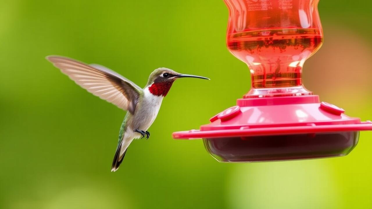 How to clean a hummingbird feeder