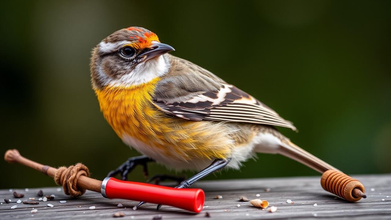 Helping an injured backyard bird