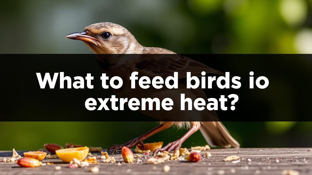 What to feed birds in extreme heat?