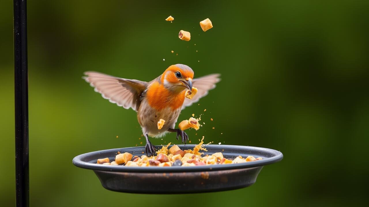 Why do birds throw seed out of feeder